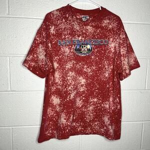 < Vintage Bleach Dyed San Francisco Tee >